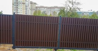 Купить распашные ворота из штакетника Пятигорск, цена от 2739 руб.