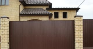 Купить откатные ворота из сэндвич-панелей Пятигорск, цена от 1757 руб.
